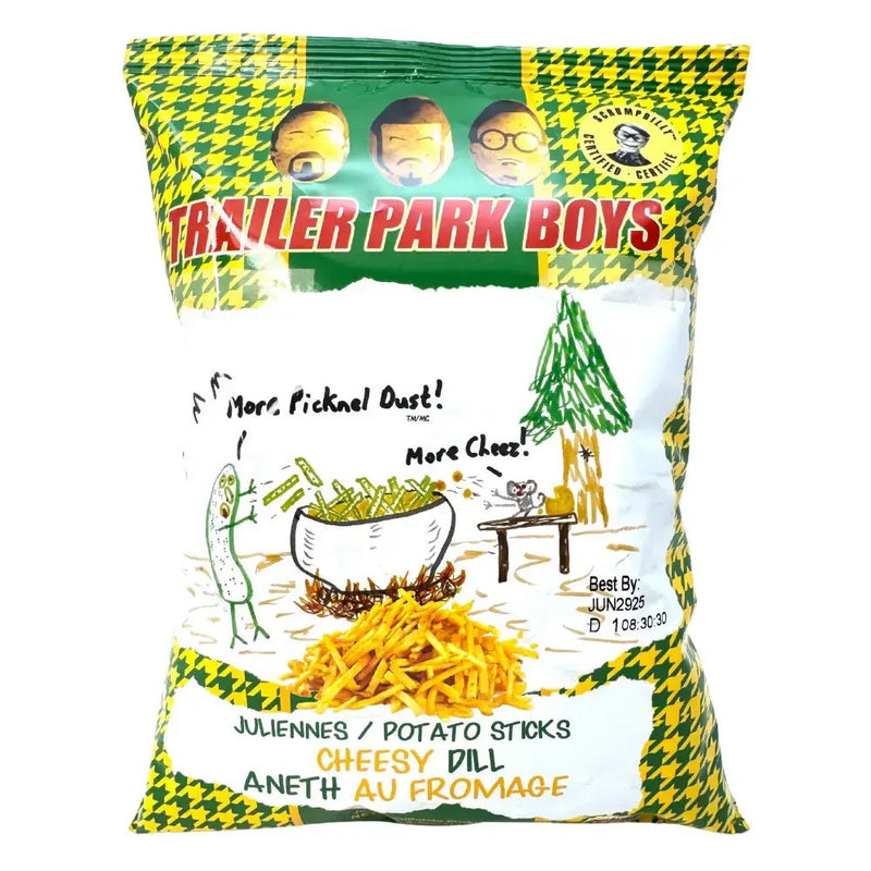 Trailer Park Boys Cheesy Dill Pickle Potato Sticks Chips (85g)