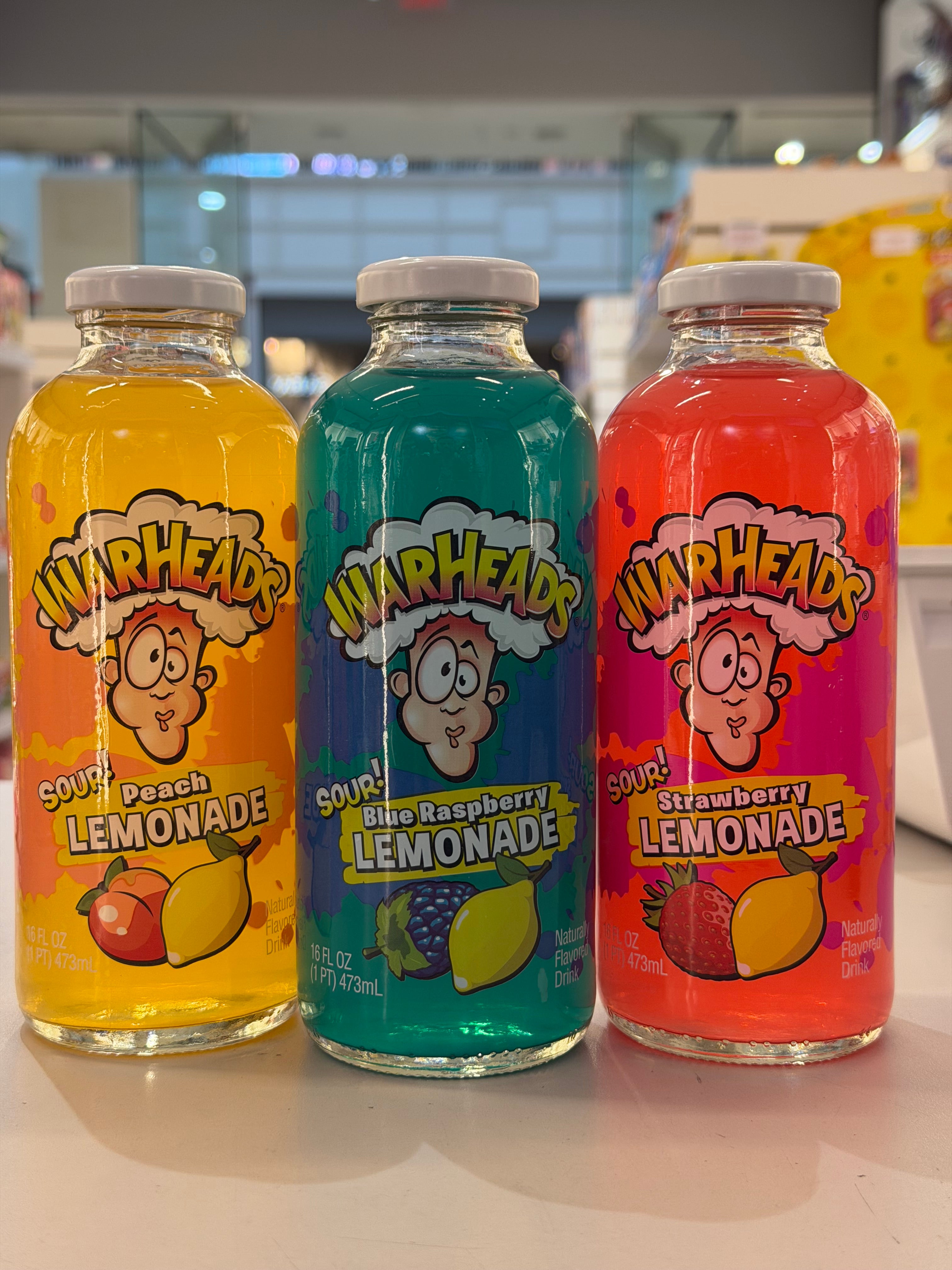Warheads Lemonade Glass Bottle (16oz)