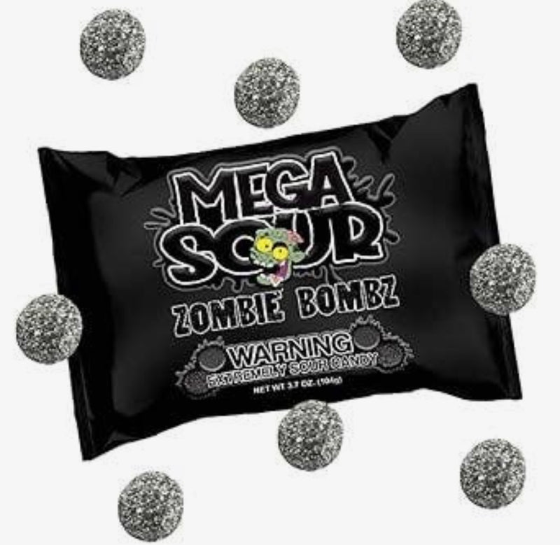 Barnetts Mega Sour Zombie Bombz Candy (104g) Vegan & Gluten-Free!