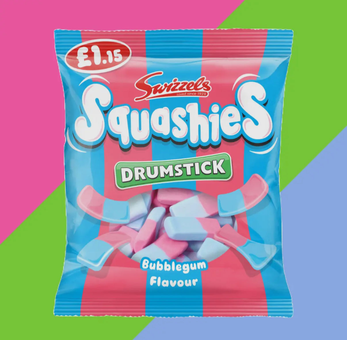 Swizzles Squashies Drumstick BubbleGum Flavor (120g)