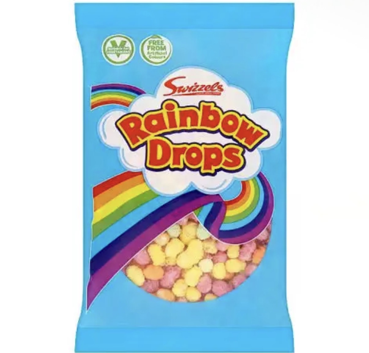 Swizzels Rainbow Drops (32g) Vegetarian!