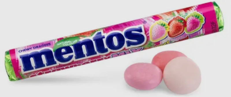 Mentos Strawberry Mix (37g) VEGAN!