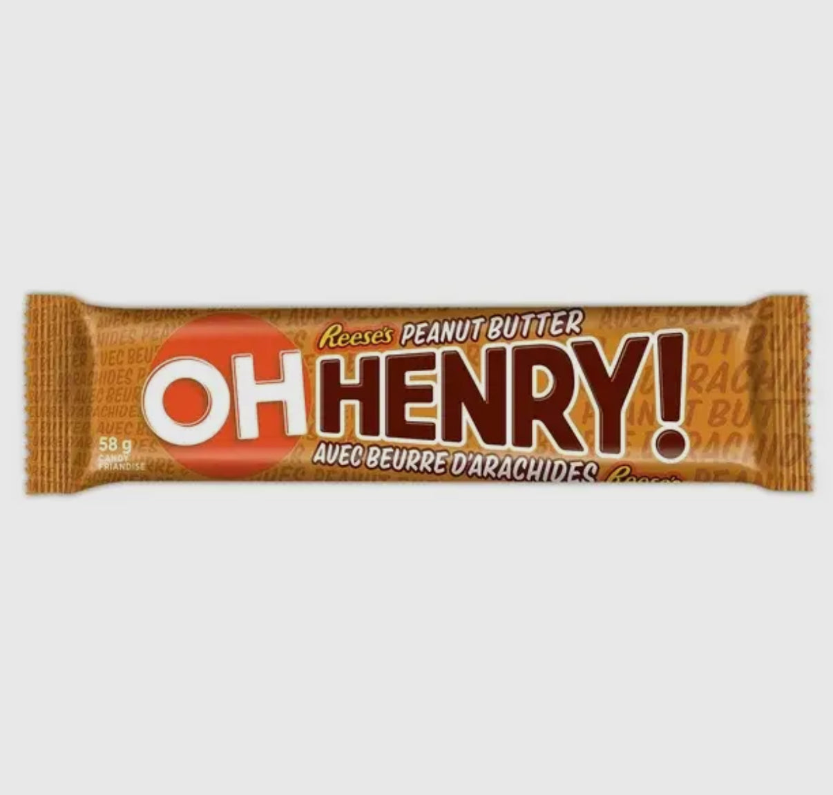 Oh Henry! Reeses Peanut Butter Chocolate Bar (58g)