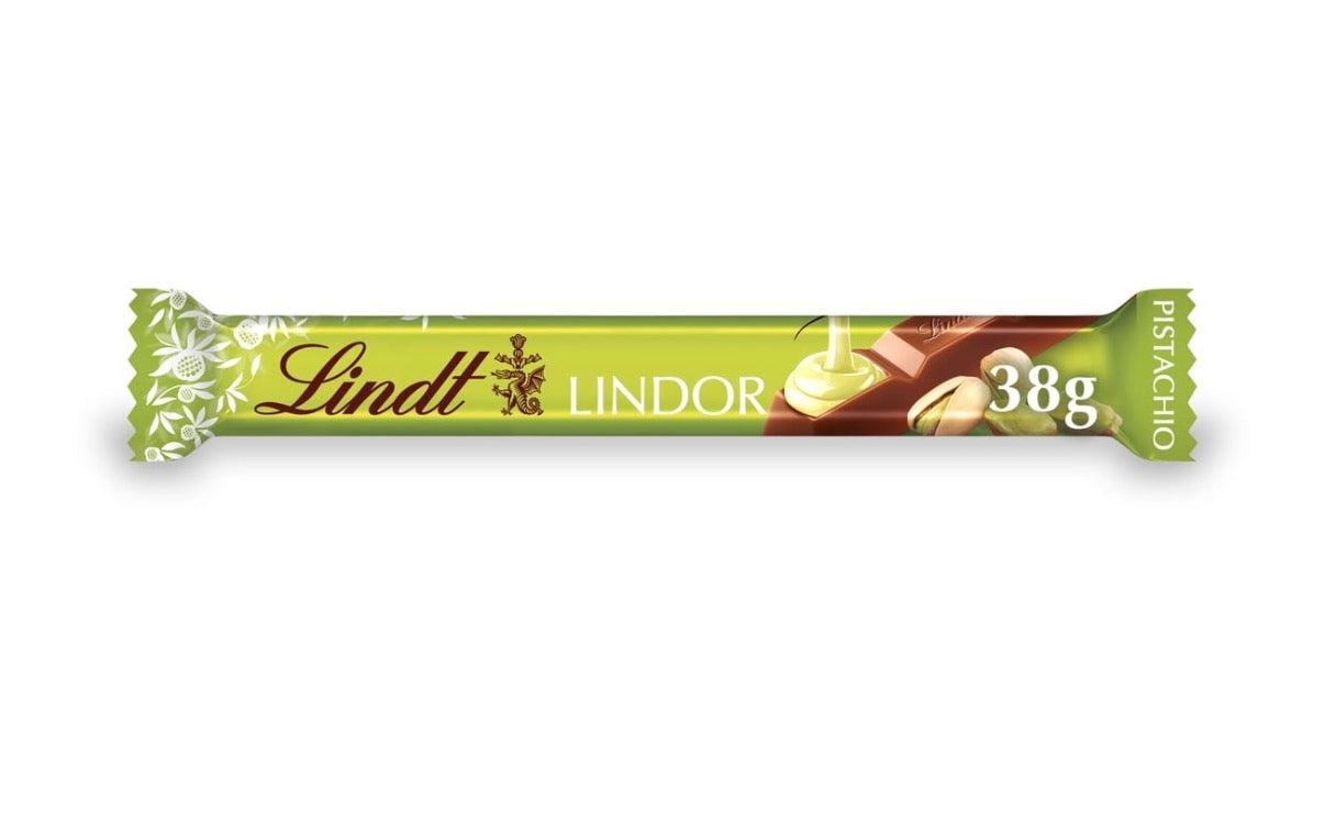 Lindt Lindor Pistachio Milk Chocolate Truffle Bar (38g)