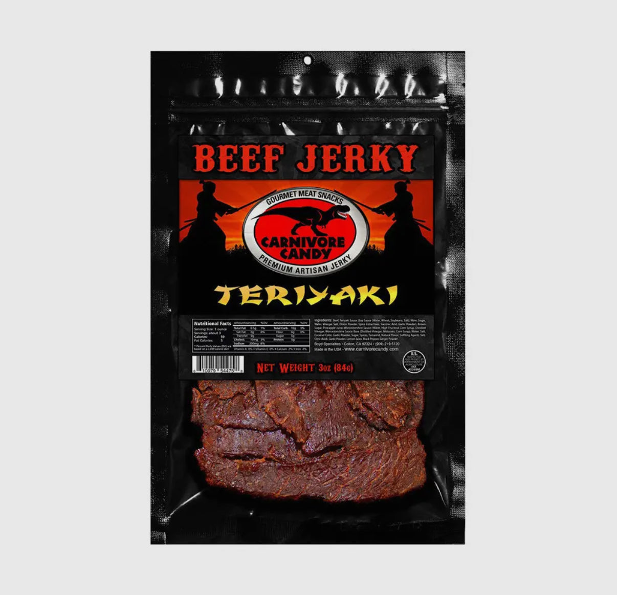 Brisket Beef Jerky Teriyaki (3oz)
