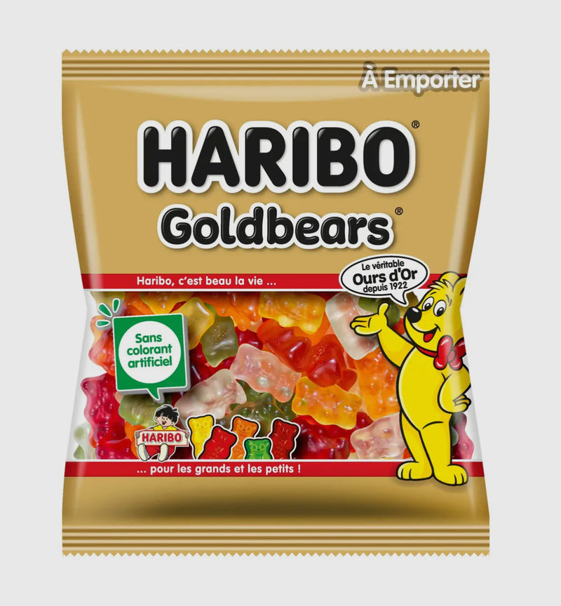 Haribo Goldbears Gummy Bears with Real Fruit Juice! (120g)