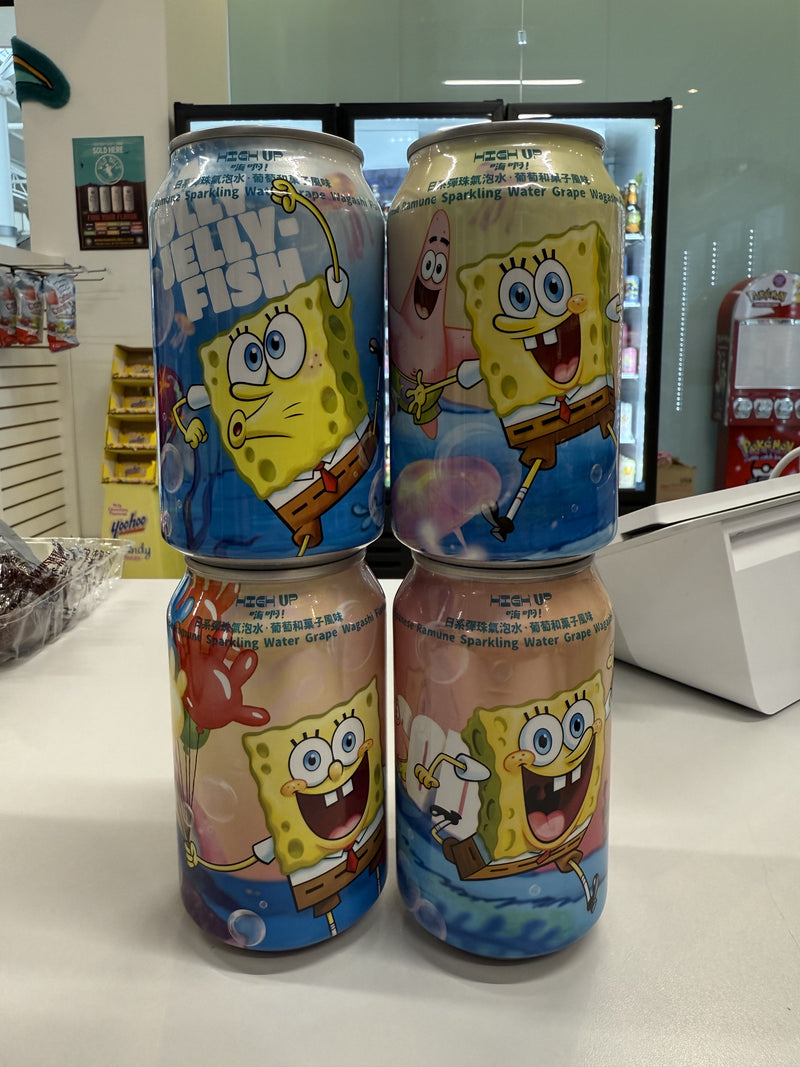 SpongeBob and Friends Grape Wagashi Japanese Ramune Soda