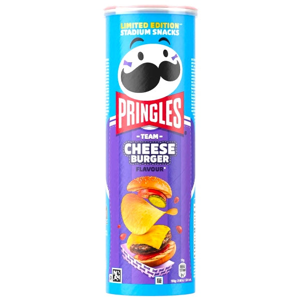 Pringles Team Cheeseburger (165g) suitable for Vegetarians!