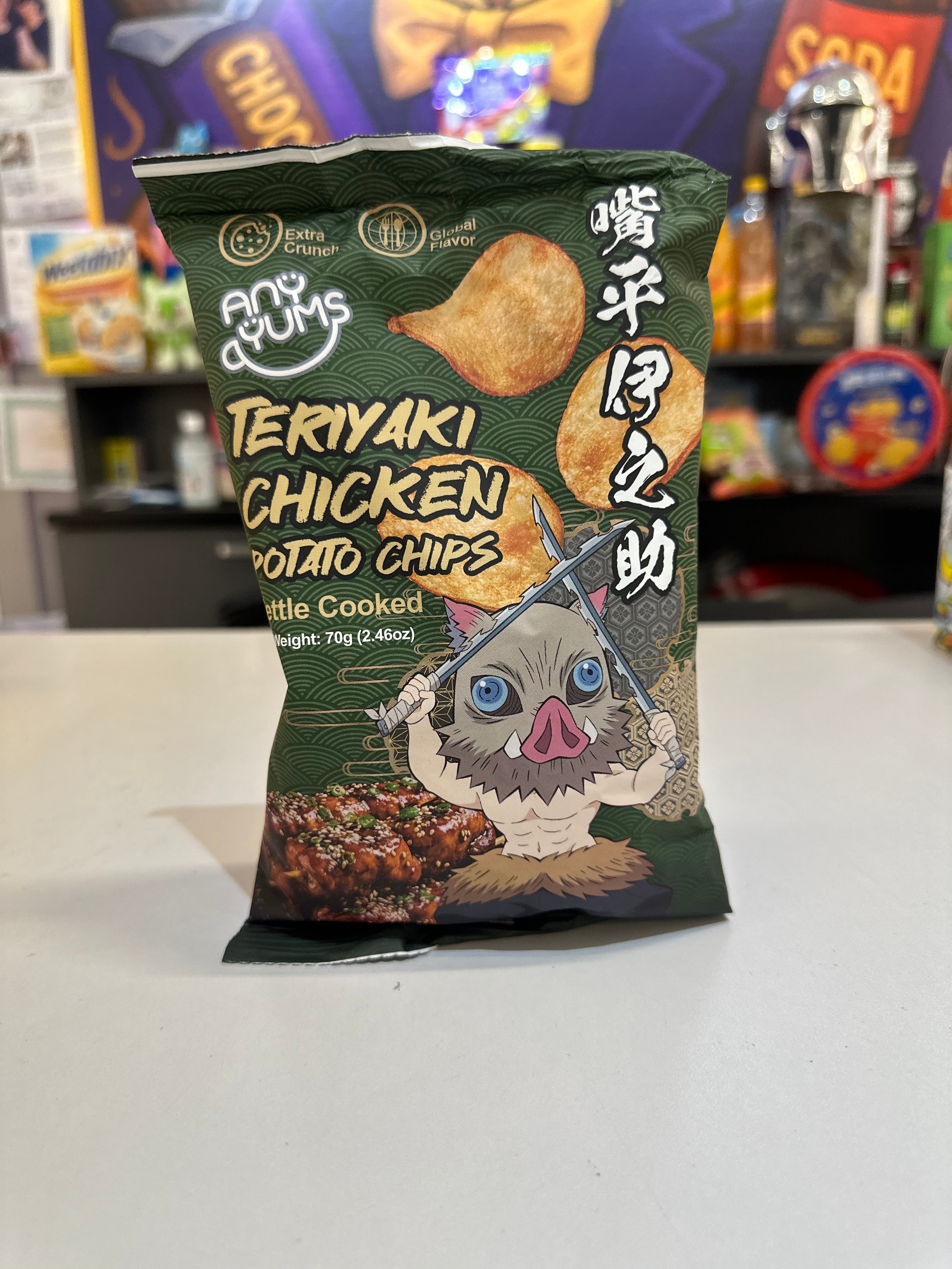 Demon Slayer Kettle Cooked Chips Teriyaki Chicken (70g)