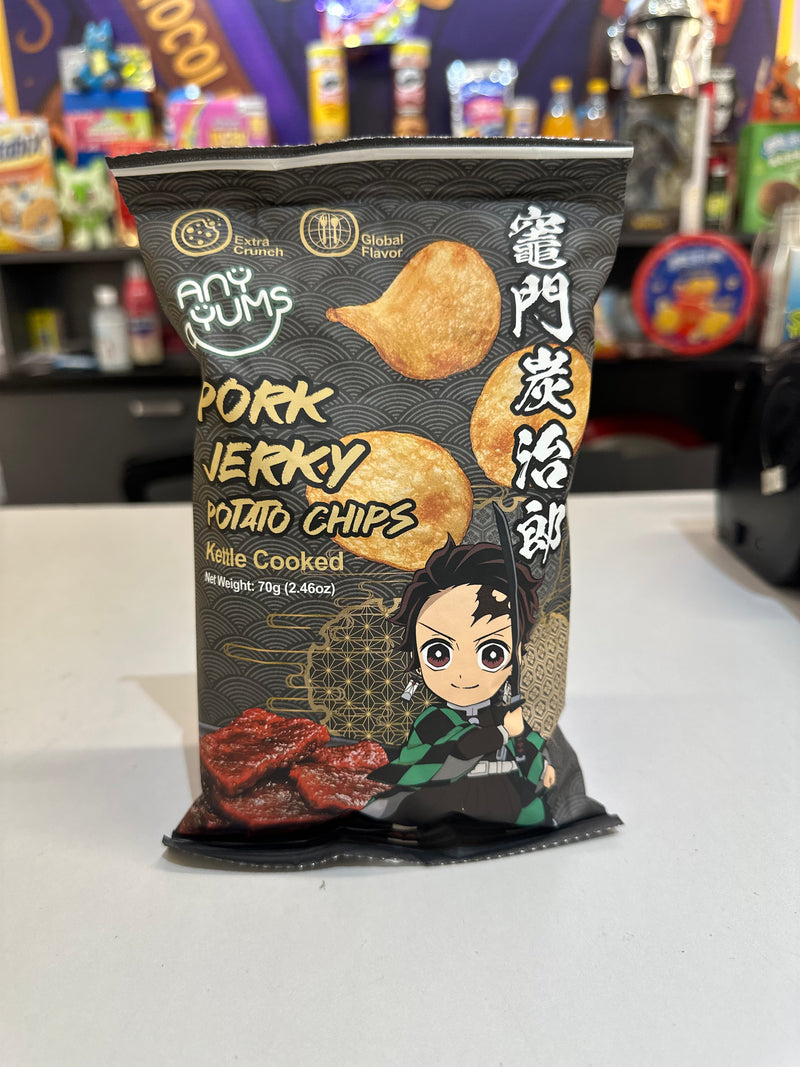 Demon Slayer Kettle Cooked Chips Pork Jerky (70g)