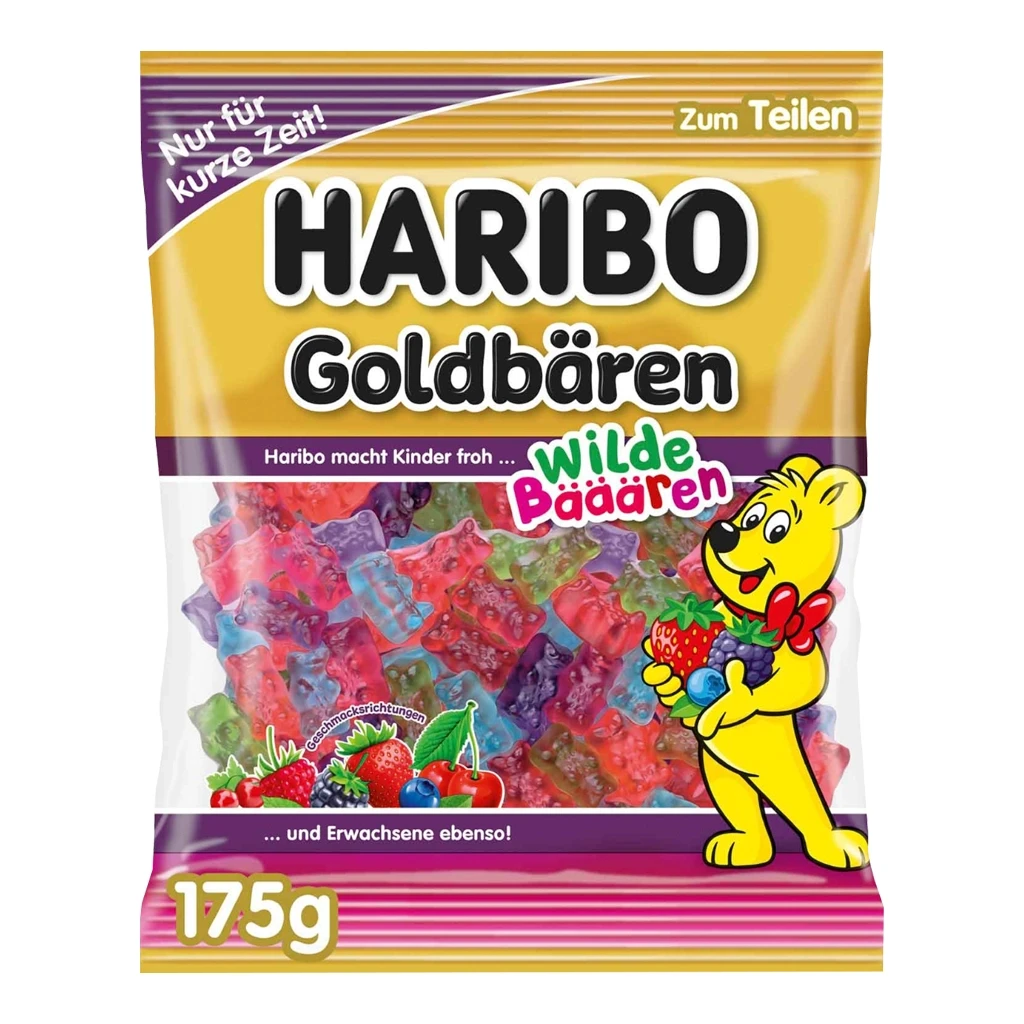 Haribo Goldbären Wild Berry (175g) NO Red 40!