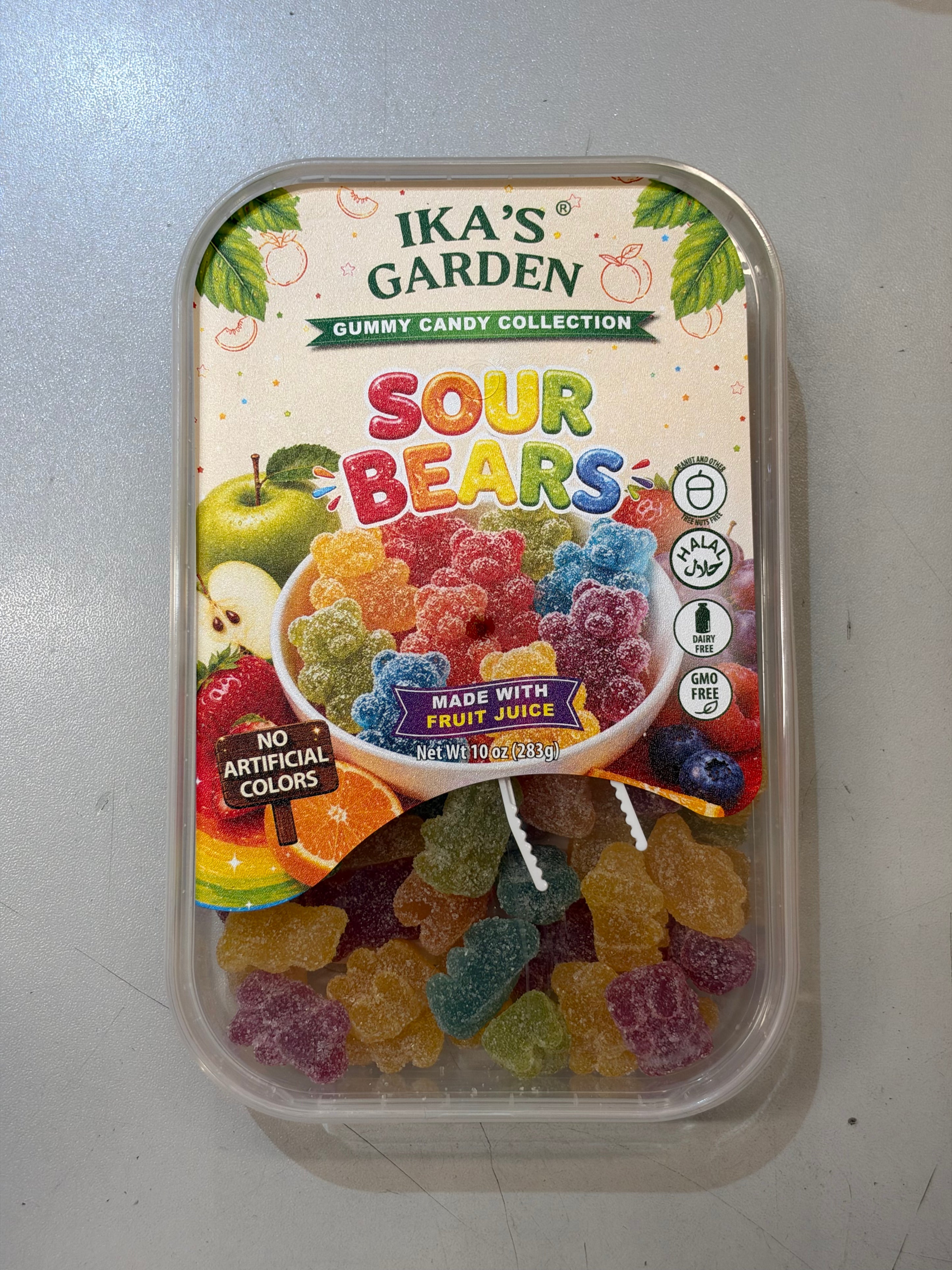 Ika’s Garden Sour Gummy Bears (283g) (Gluten Free!)