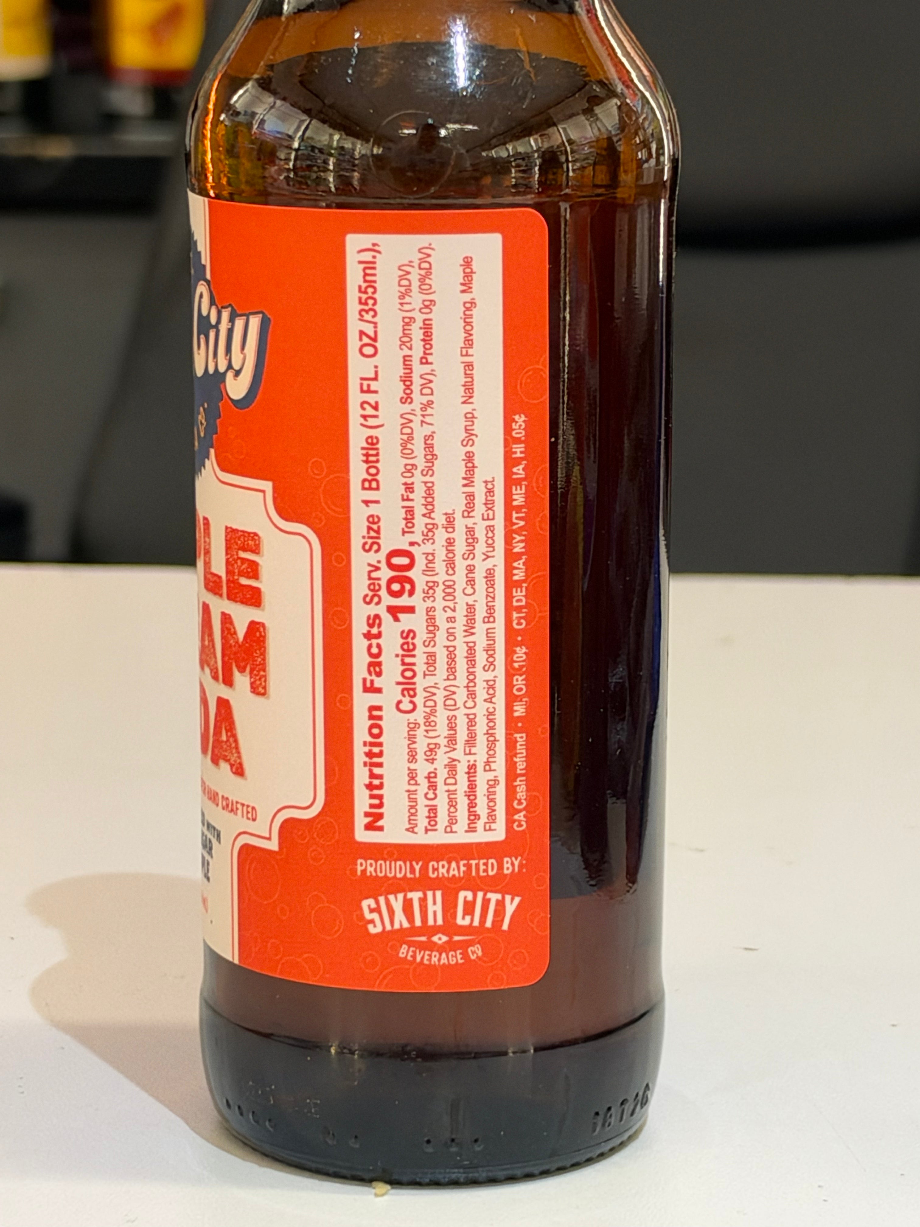 Sixth City Maple Cream Soda (12oz)