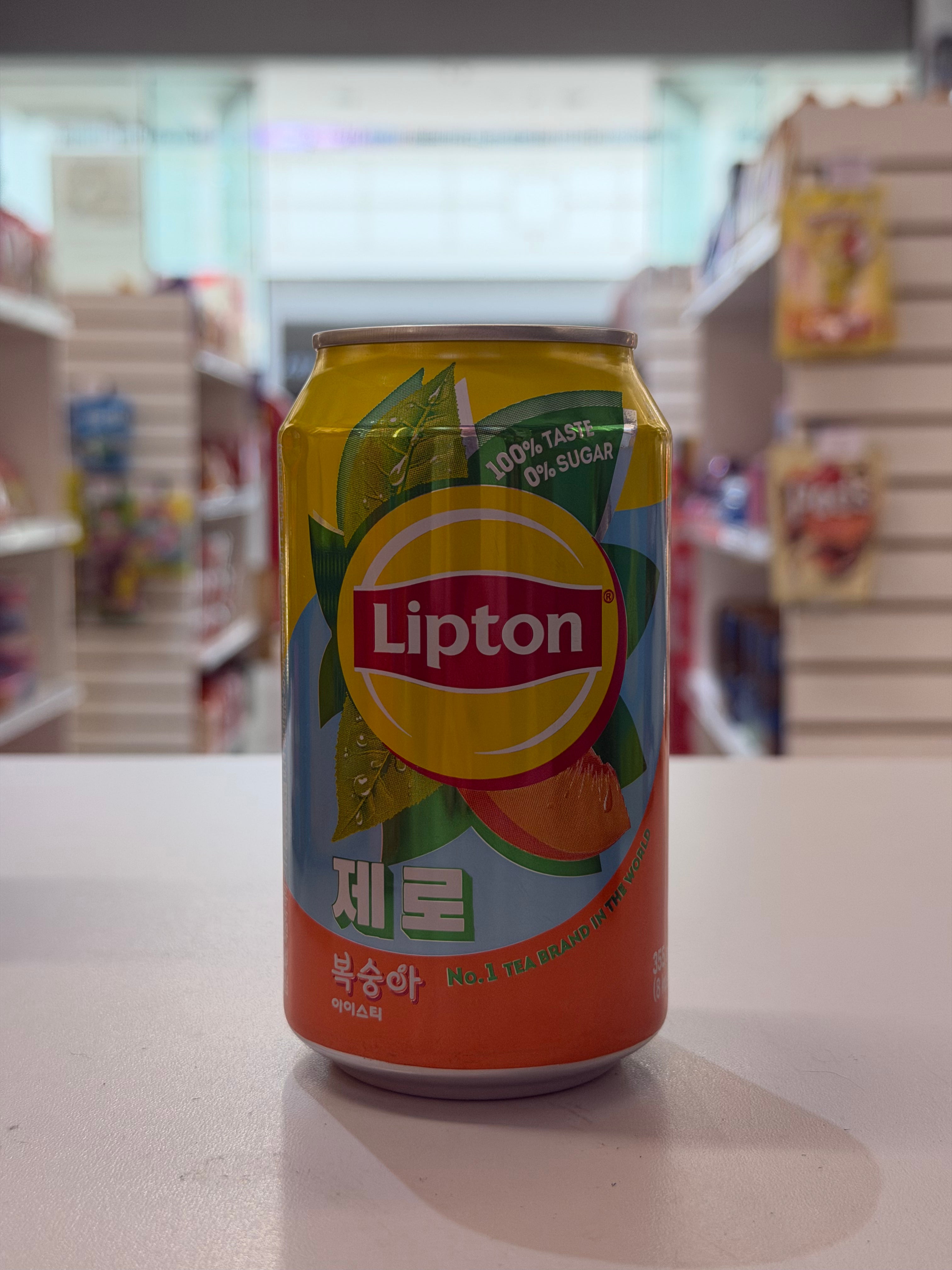 Lipton Peach Tea Zero Sugar (355ml)