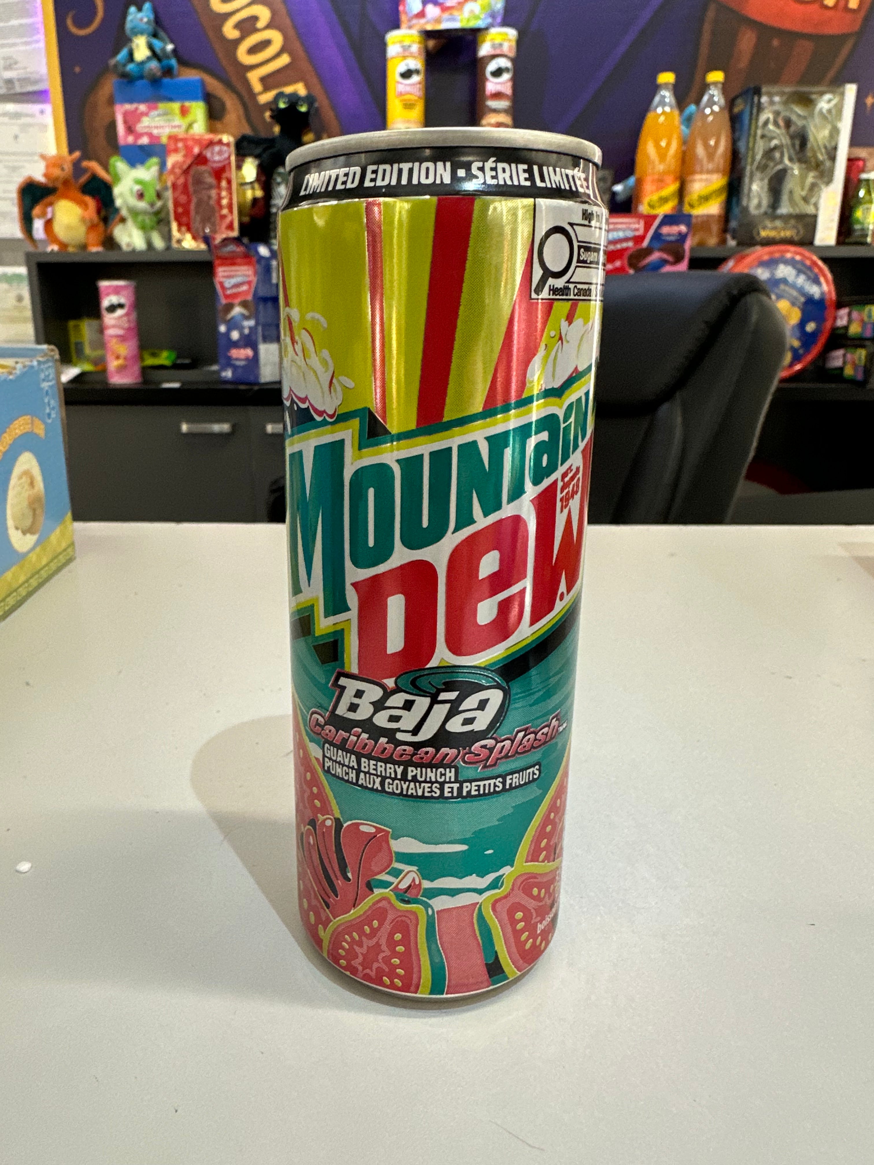 Mountain Dew Caribbean Splash (355ml) Made with Sugar!