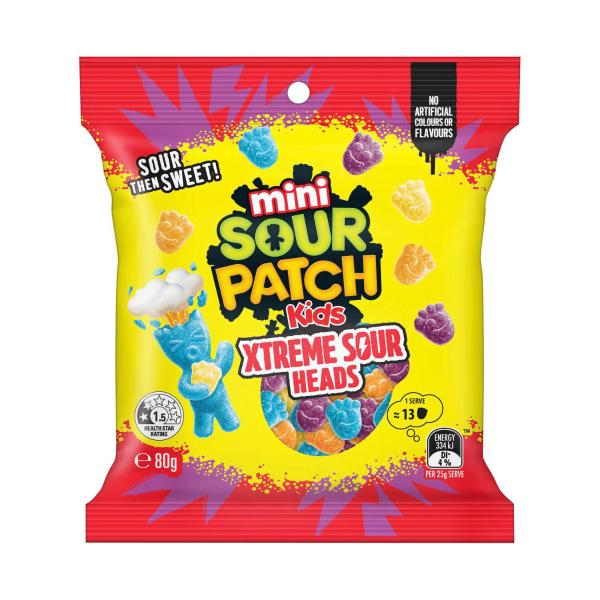 Sour Patch Kids Xtreme Sour Heads (80g)