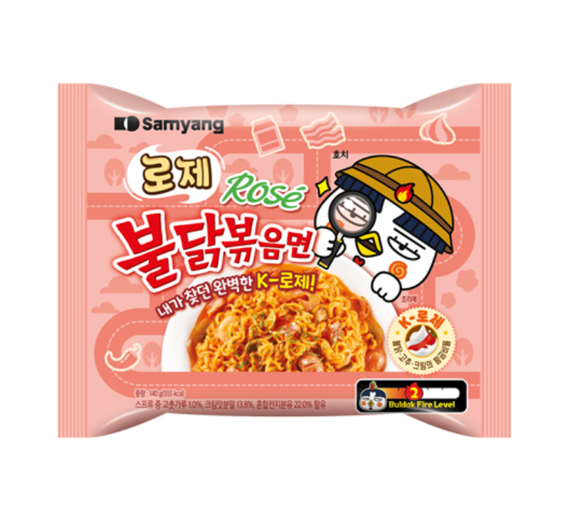 Buldak Rosé Ramen (140g) (1 Pack)