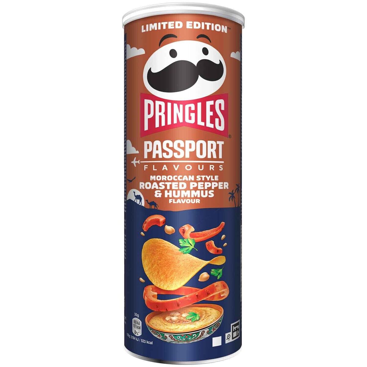 Pringles Moroccan Roasted Pepper and Hummus (165g)