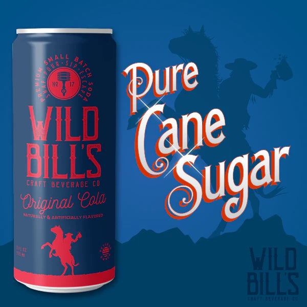 Wild Bills Cola Cane Sugar Soda (12oz) Gluten Free AND Caffeine Free!