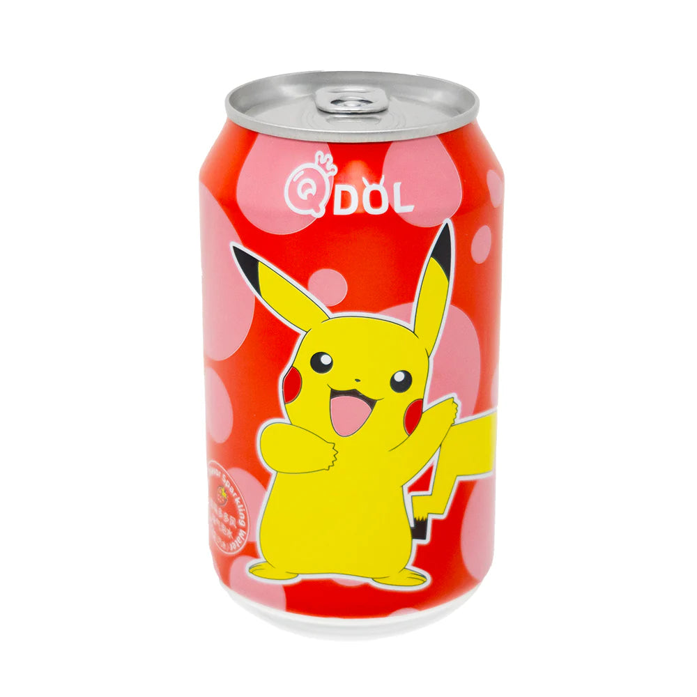 QDOL Pokemon Sparkling Water Pikachu Strawberry Flavor (11.16 Oz)