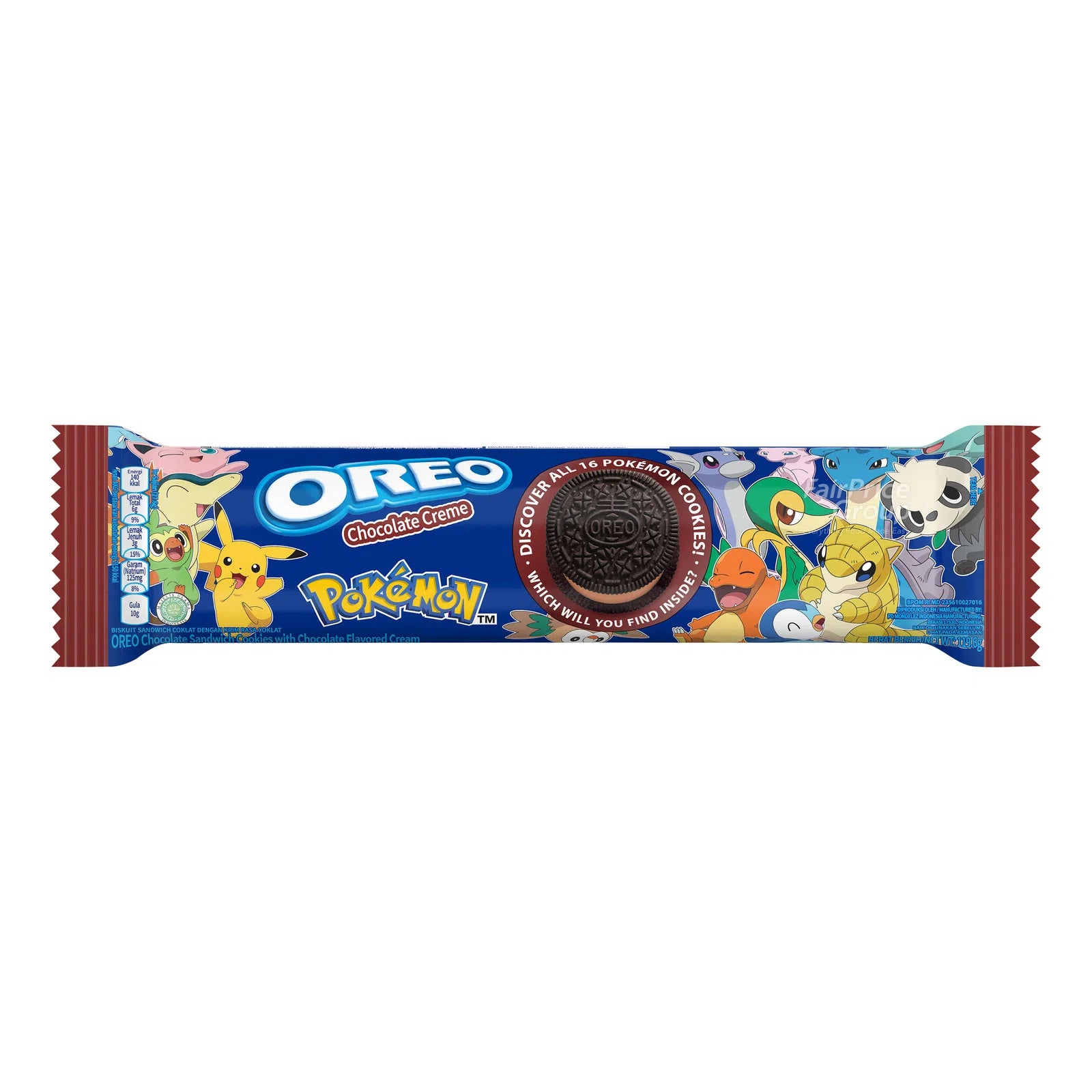 Pokemon Oreo Chocolate Cream 1 Roll! (120g)