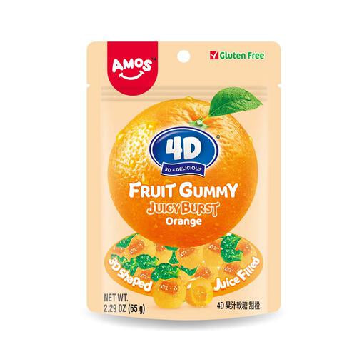 Amos Orange Fruit Gummy(65g) Gluten Free!