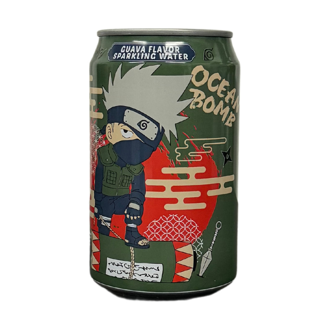 Naruto Kakashi Ocean Bomb Guava Flavor Sparkling Water 
