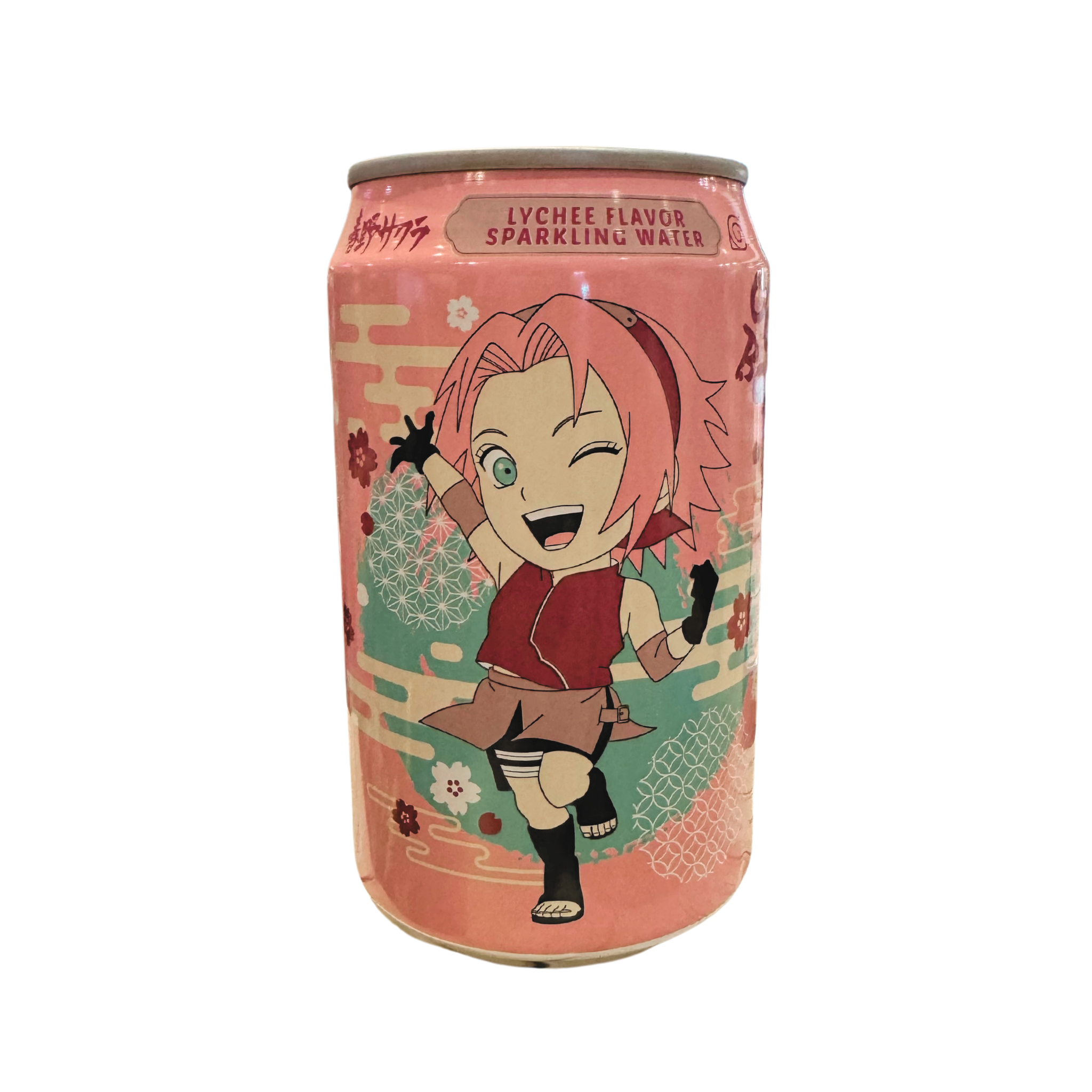 Naruto Sakura Ocean Bomb Lychee Flavor Sparkling Water 