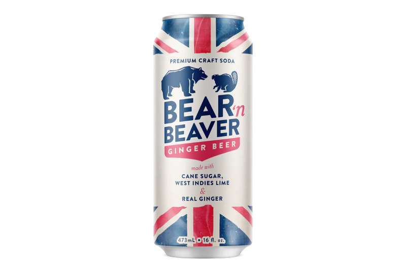 Bear'n Beaver Ginger Beer Soda Cane Sugar (16oz)