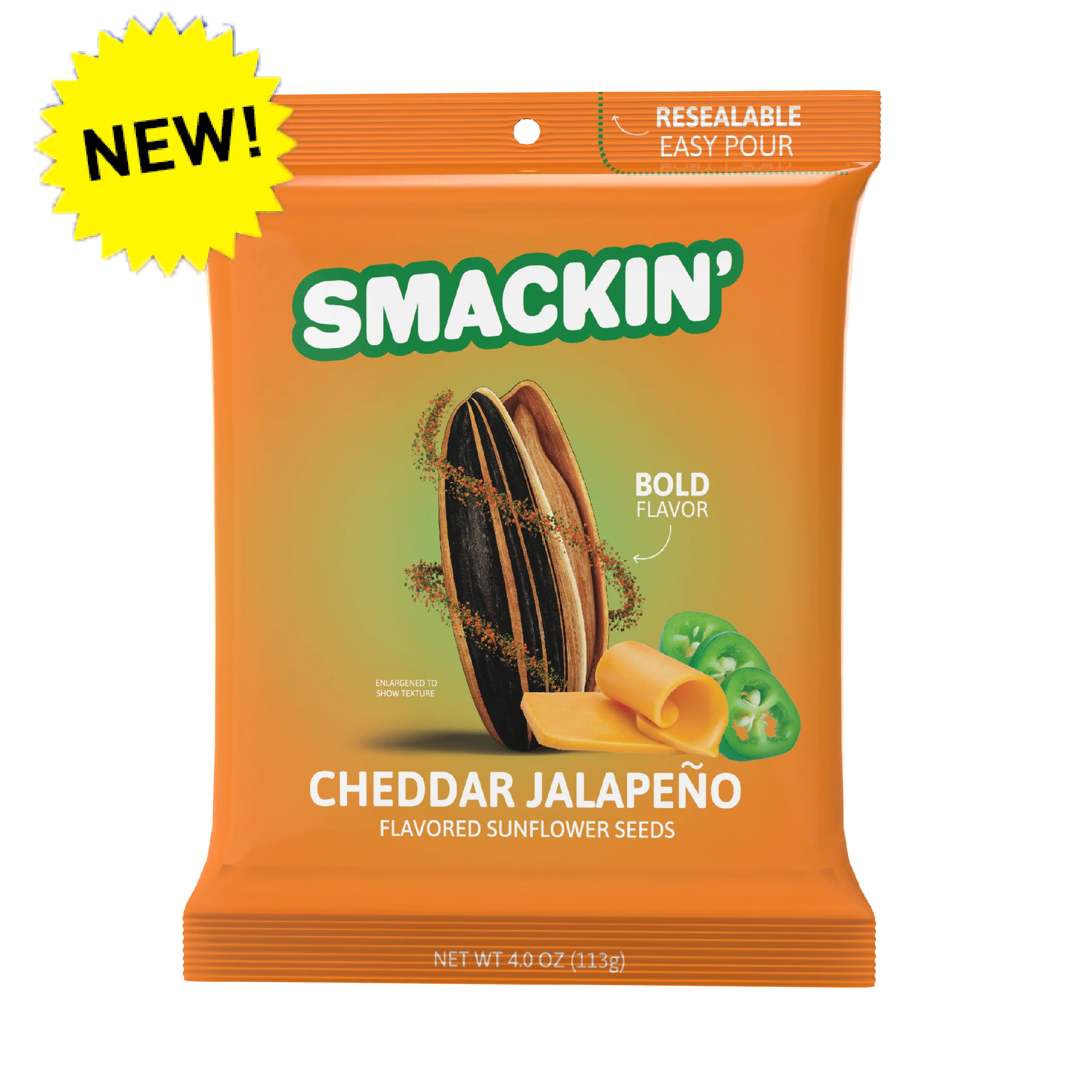 Smackin Sunflower Seeds Cheddar Jalapeño
