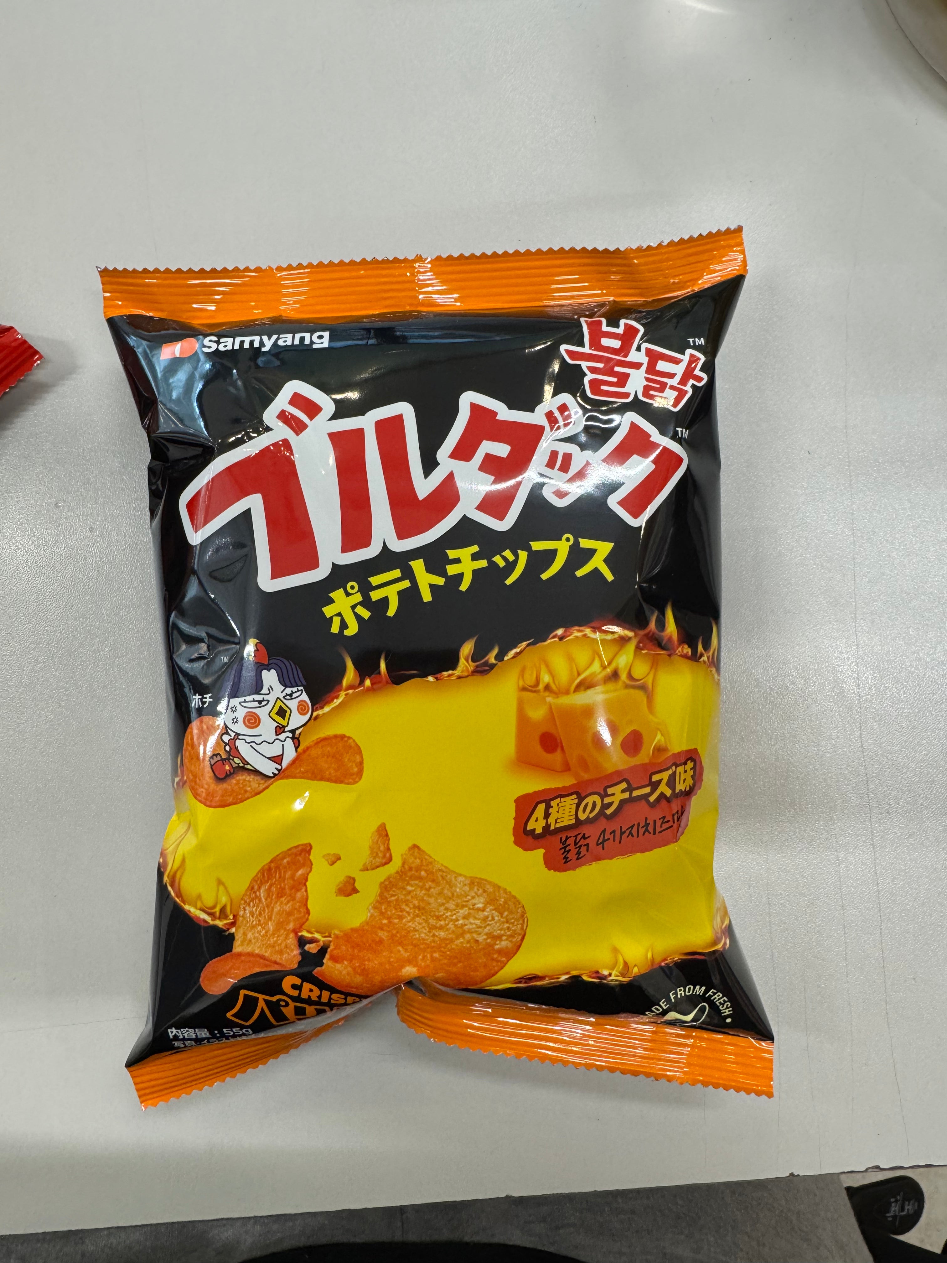 Buldak Ramen Chips!! Four Cheese Flavor (55g)