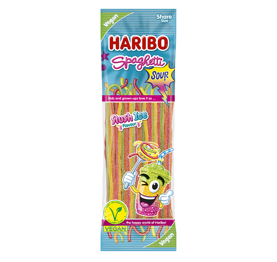 Haribo Sour Spaghetti Slush Ice (200g) VEGAN!