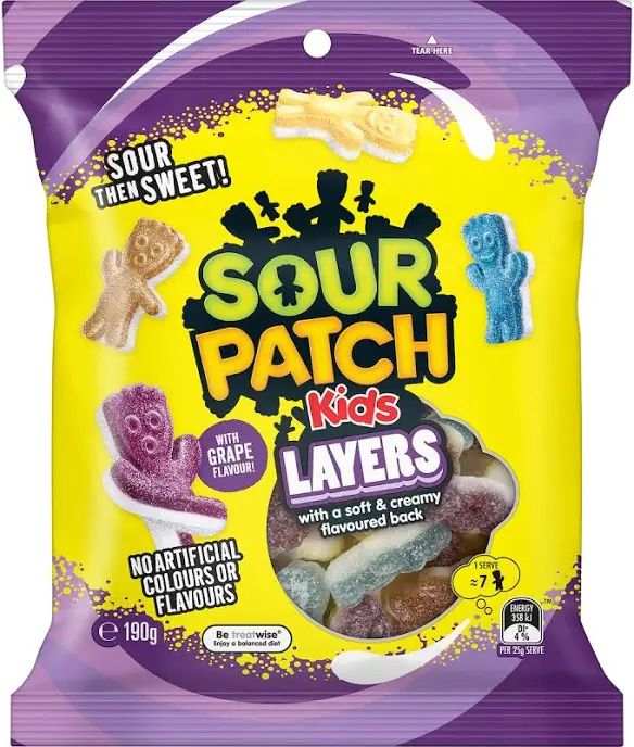 Sour Patch Kids Layers NO RED DYES! (190g)