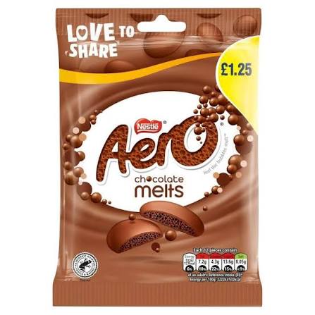 Aero Milk Chocolate Melts (92g)