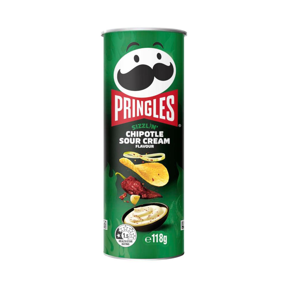 Pringles Sizzlin Chipotle Sour Cream (118g)