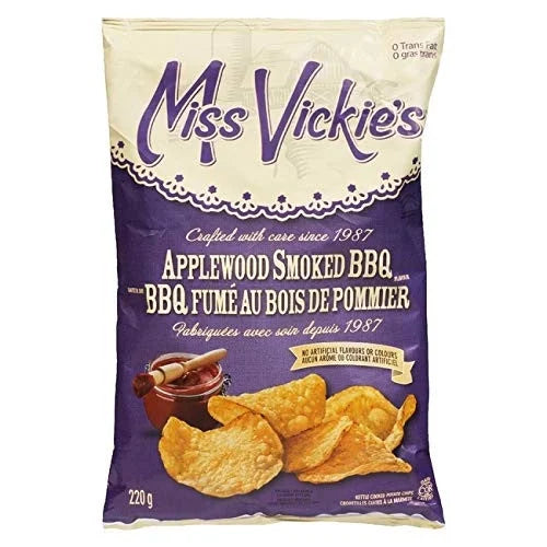 Miss Vickie’s Applewood Smoked BBQ Kettle Cooked Chips (200g) GLUTEN FREE!