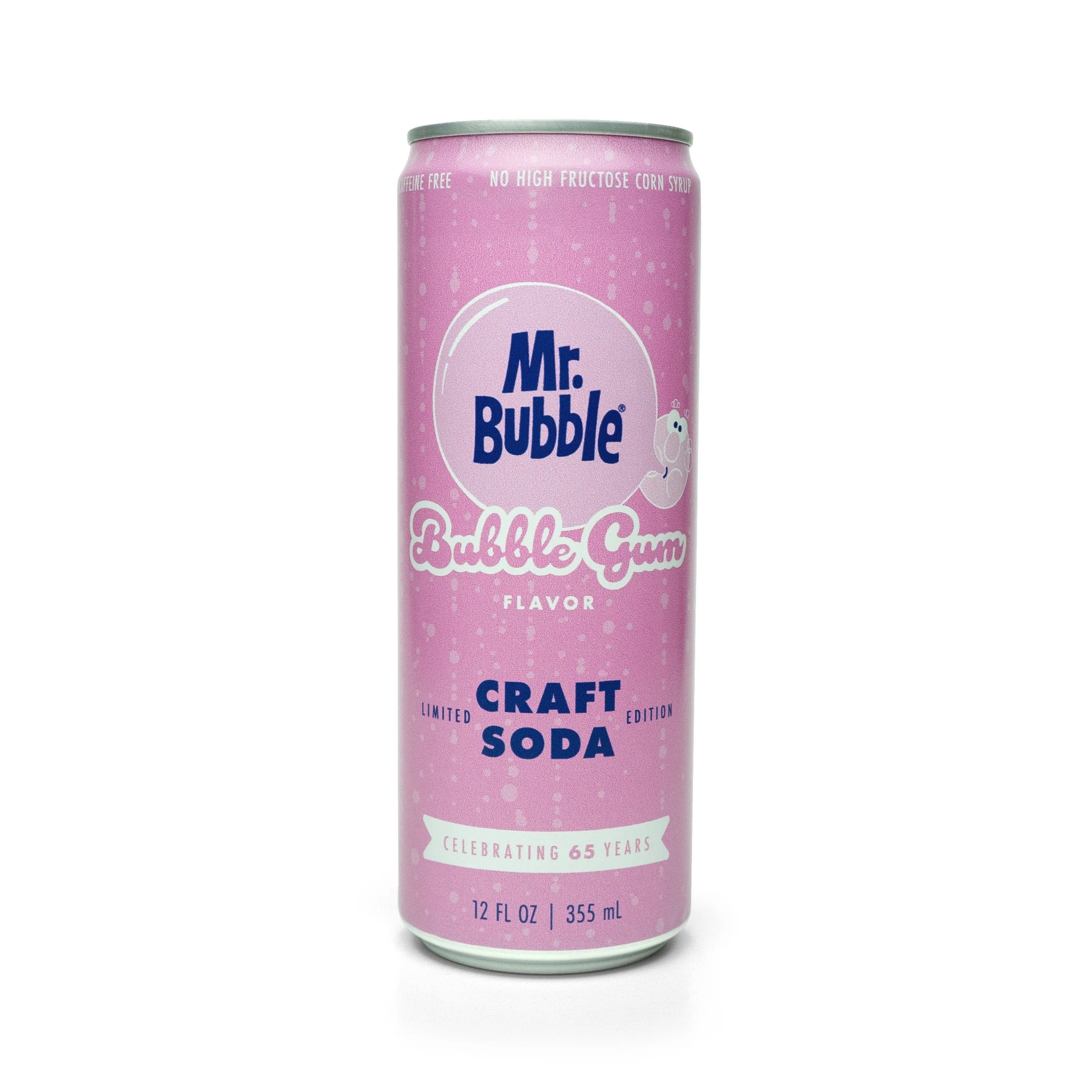 Mr. Bubbles Bubble Gum Flavor Soda (12oz)