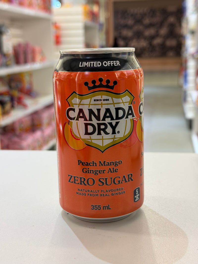 Canada Dry Peach Mango Can Zero Sugar (12oz)