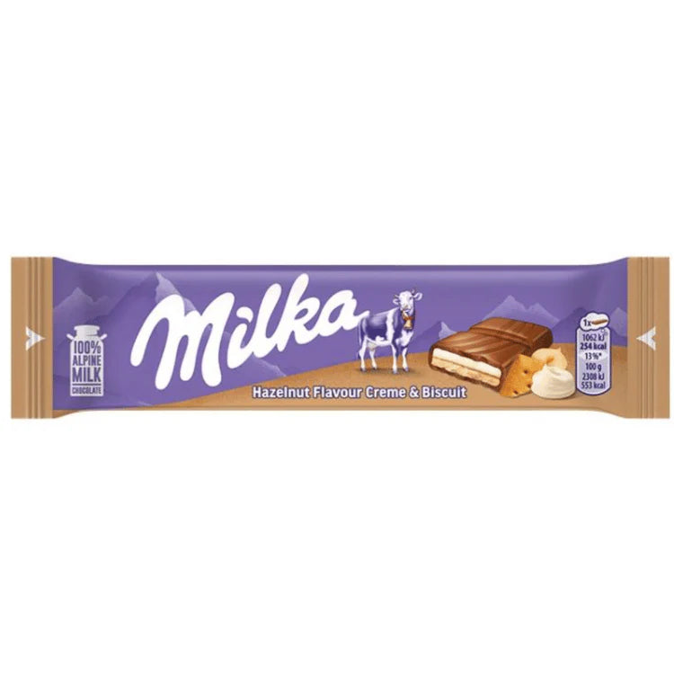 Milka Hazelnut Flavor Cream & Biscuit (46g)