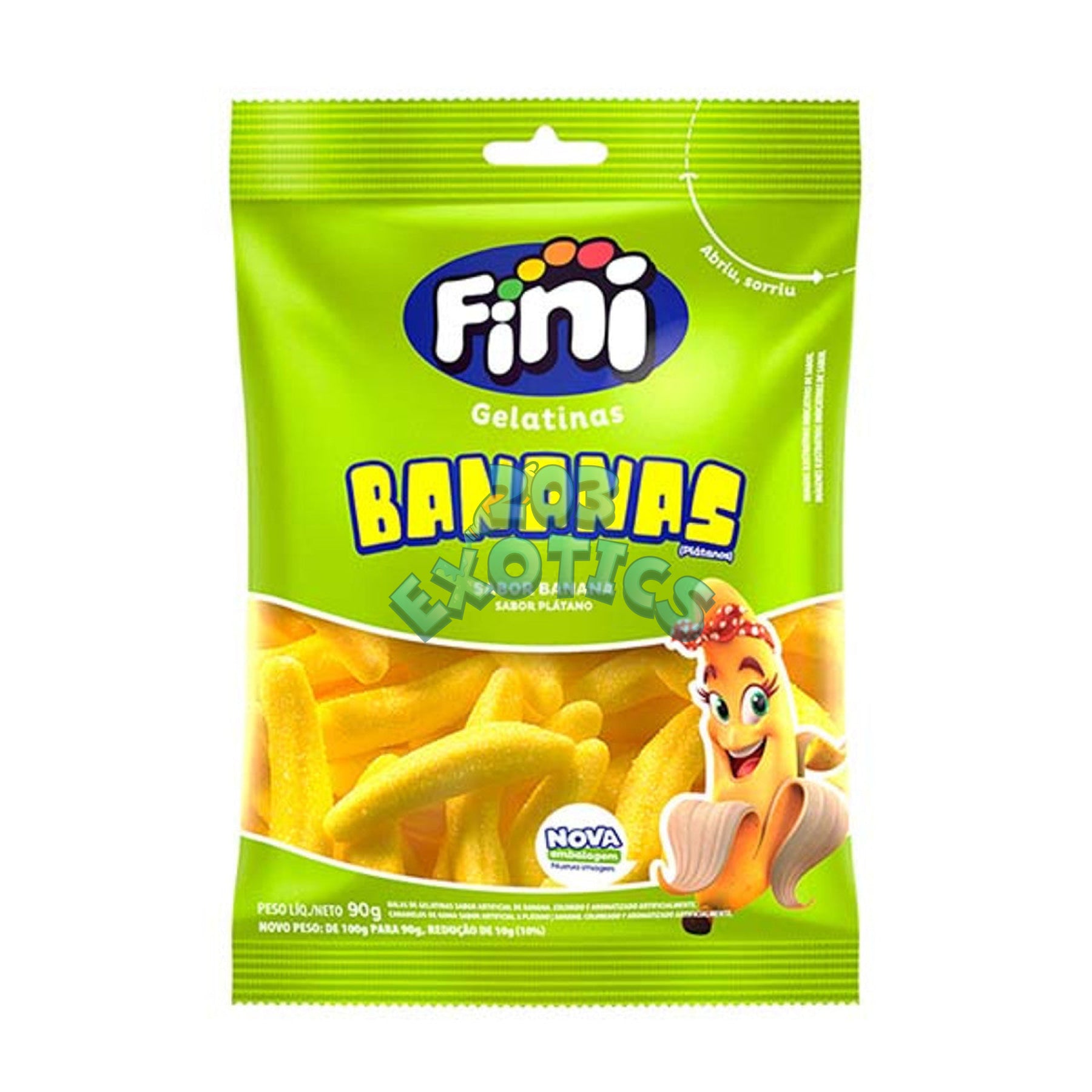 Fini Banana Flavor (90g) (Zero Sugar) (Gluten Free)