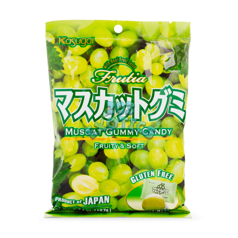 Kasugai Frutia Muscat (White Grape) Gummy (107g)