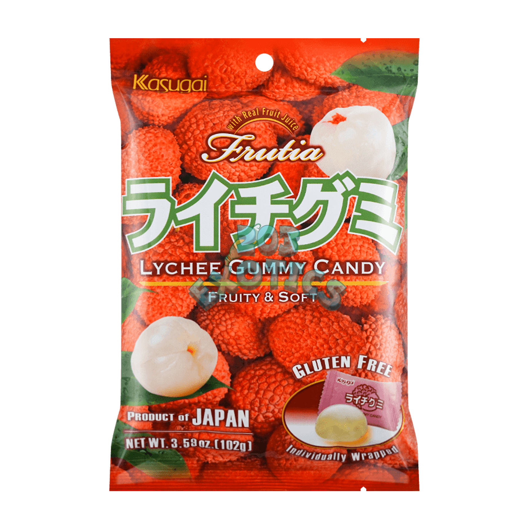Kasugai Lychee Gummy Candy (102g)