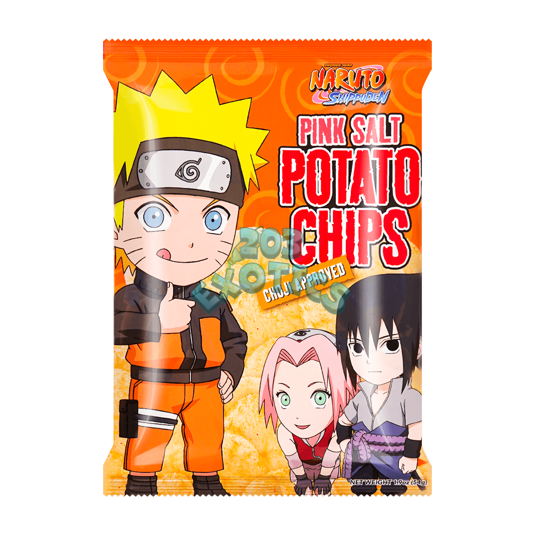 Naruto Shippuden Pink Salt Potato Chips (54g)