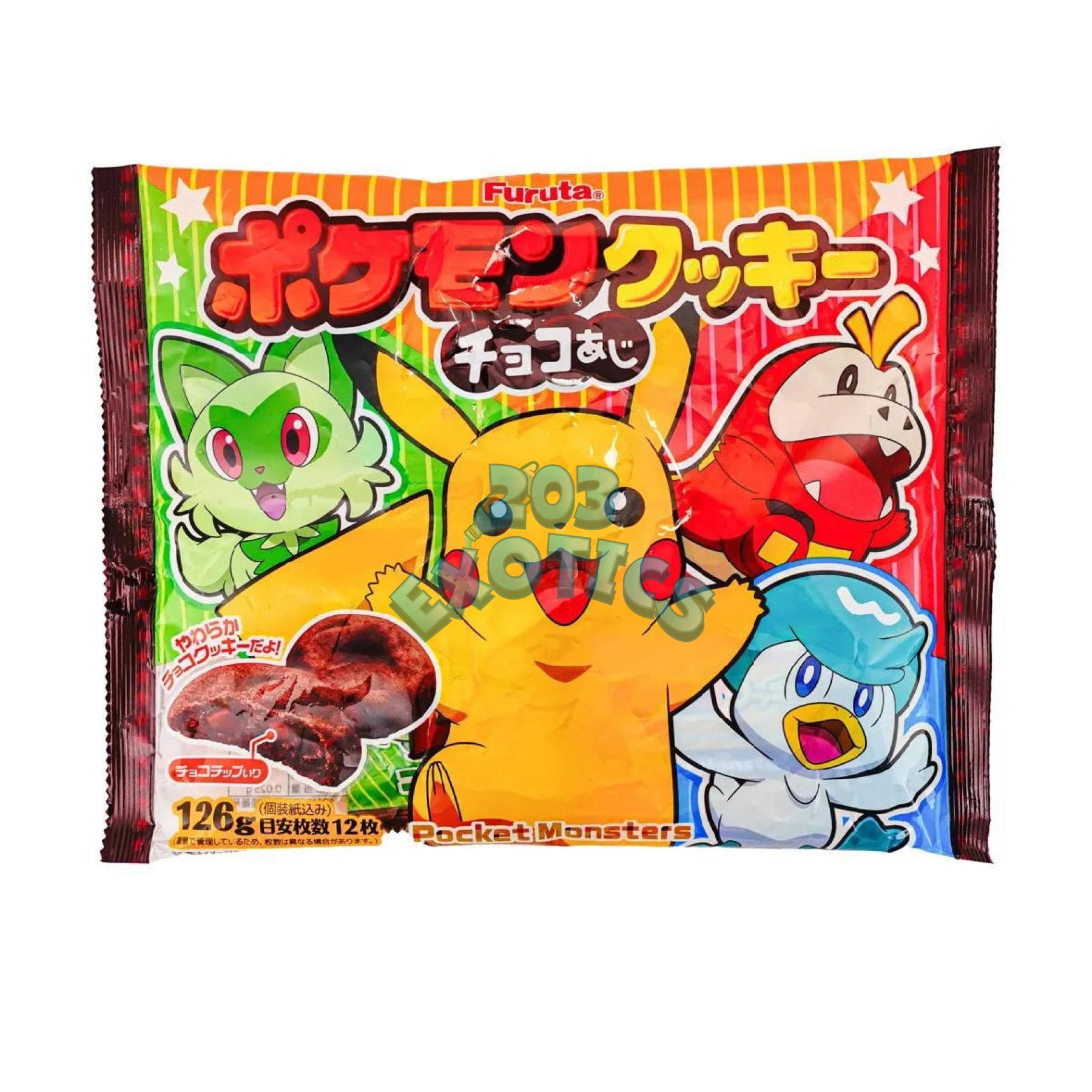 Pokemon Chocolate Cookies (Individually Wrapped) (126G)