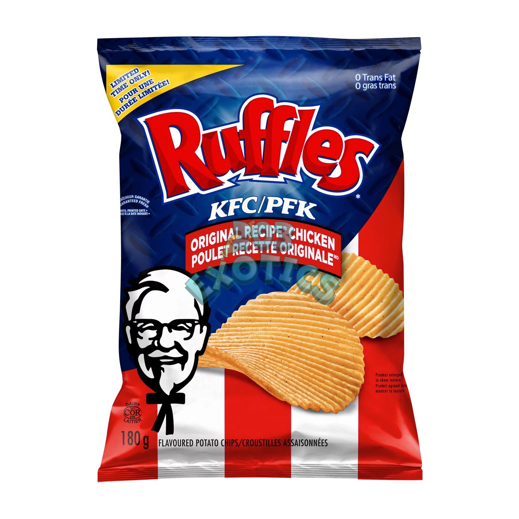 Ruffles Kfc Original Recipe Chicken Flavored Potato Chips