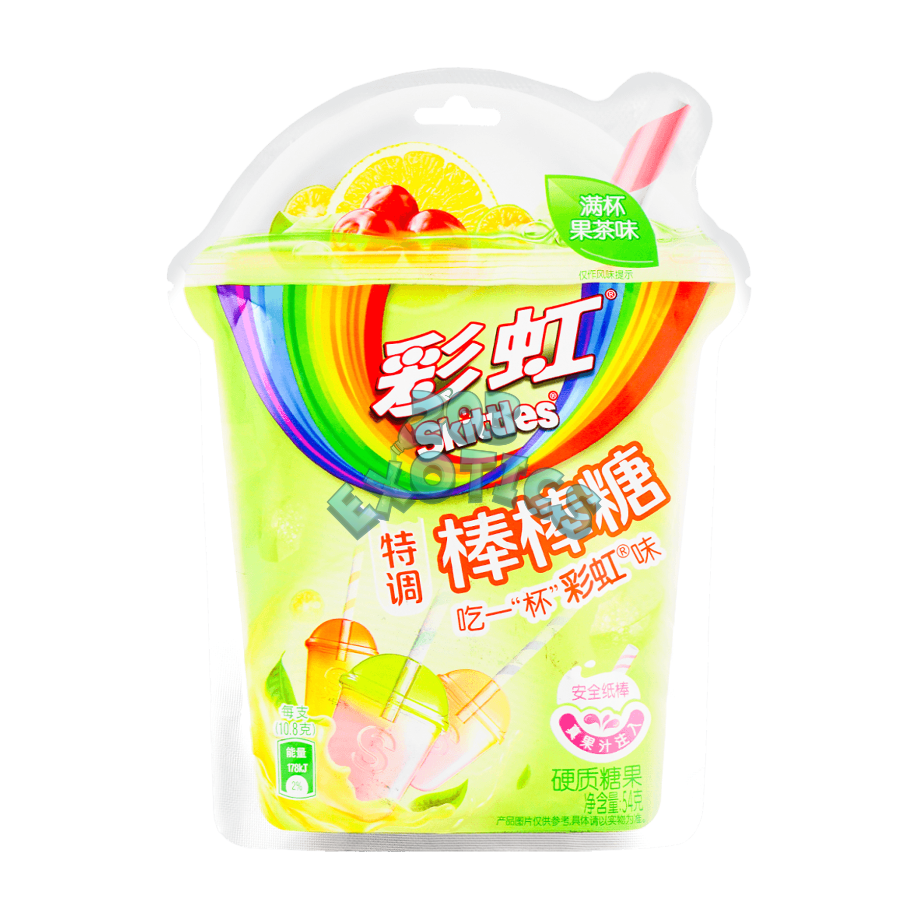 Skittles Lollipop Fruit Tea Flavor (54g)