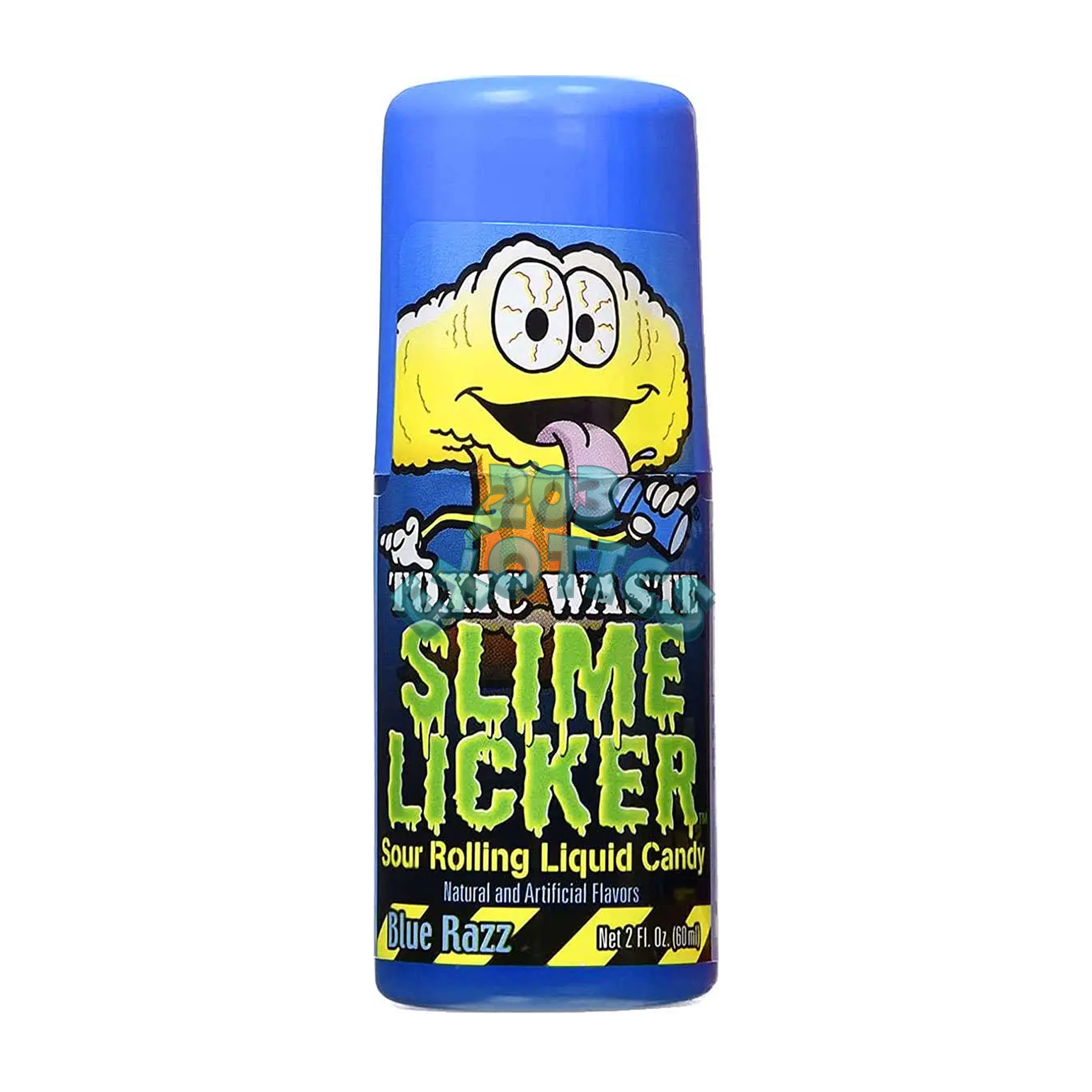 Toxic Waste Slime Licker Blue Razz Sour Rolling Liquid Candy