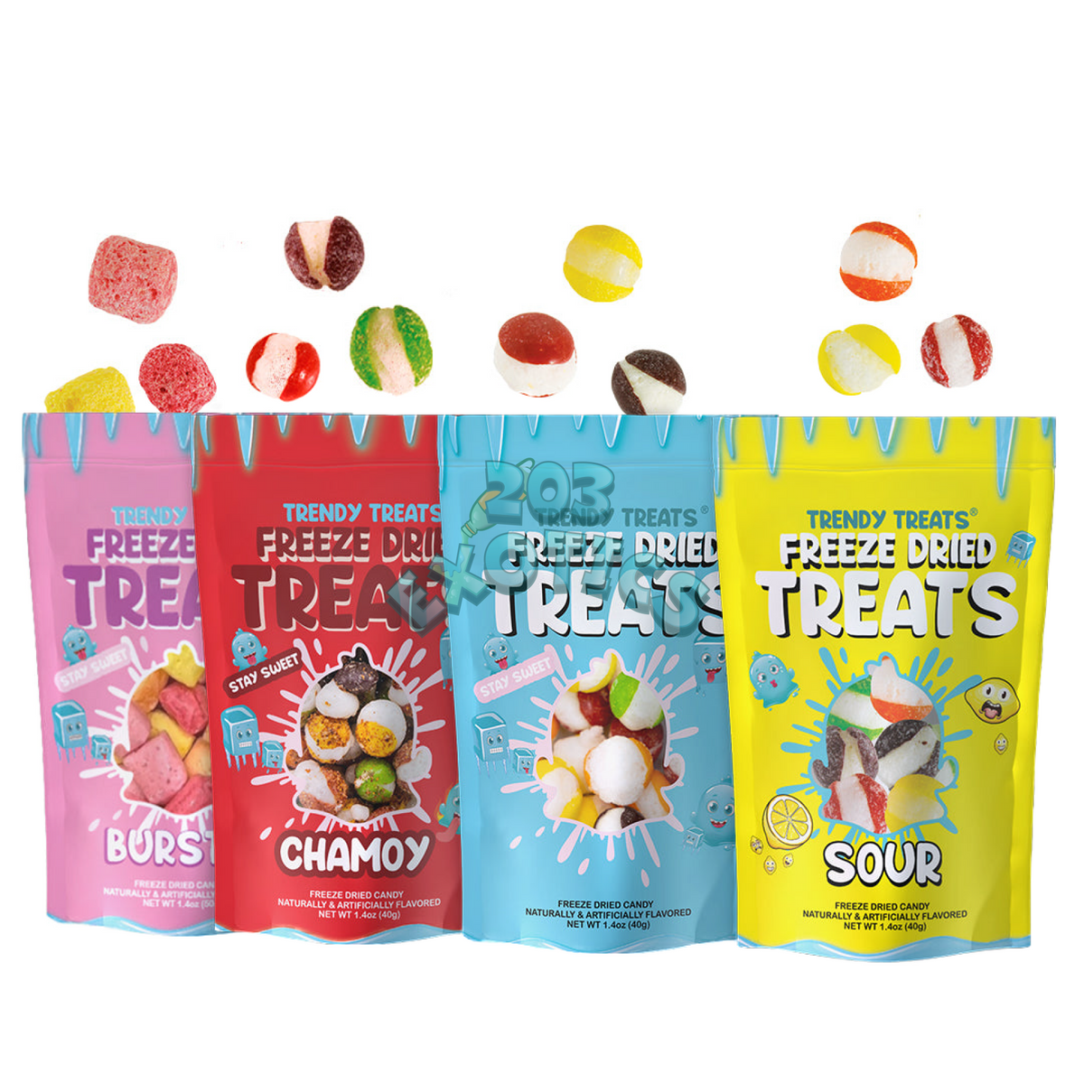 Trendy Treats Freeze Dried Candy | 203 Exotics