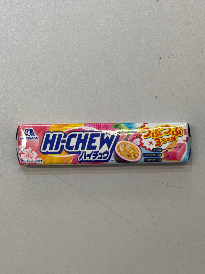 Hi-Chew 3 in 1 Passion Fruit, Guava, Dragon Fruit (12 Pieces)