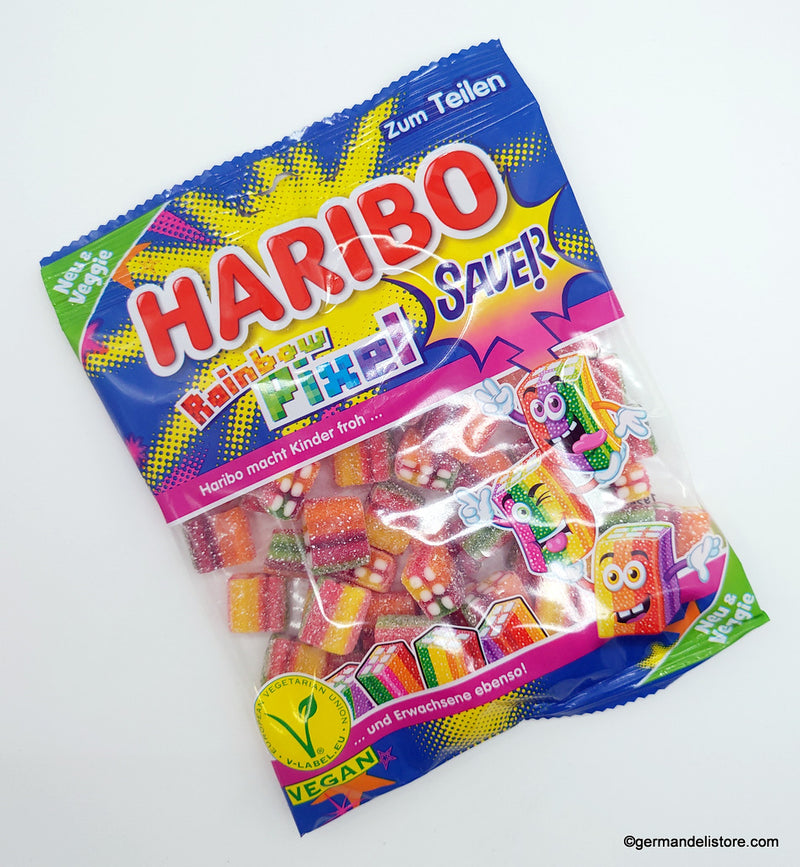 Haribo Rainbow Pixel Sour VEGAN! (160g)